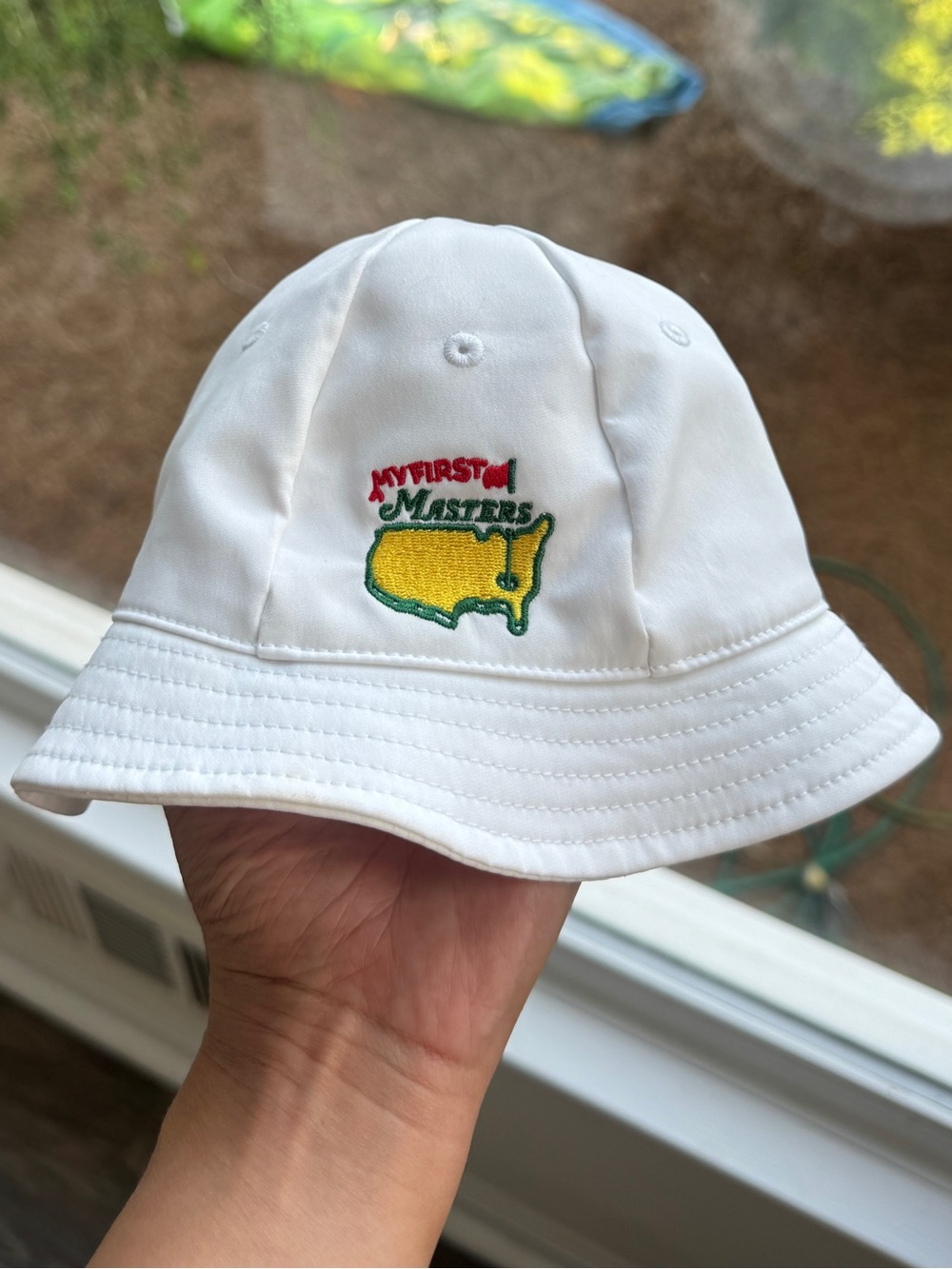 Masters my first hat golf hat infant white